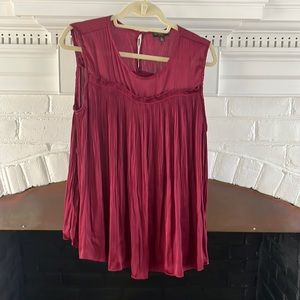 Anthropologie maroon tank top sz XL